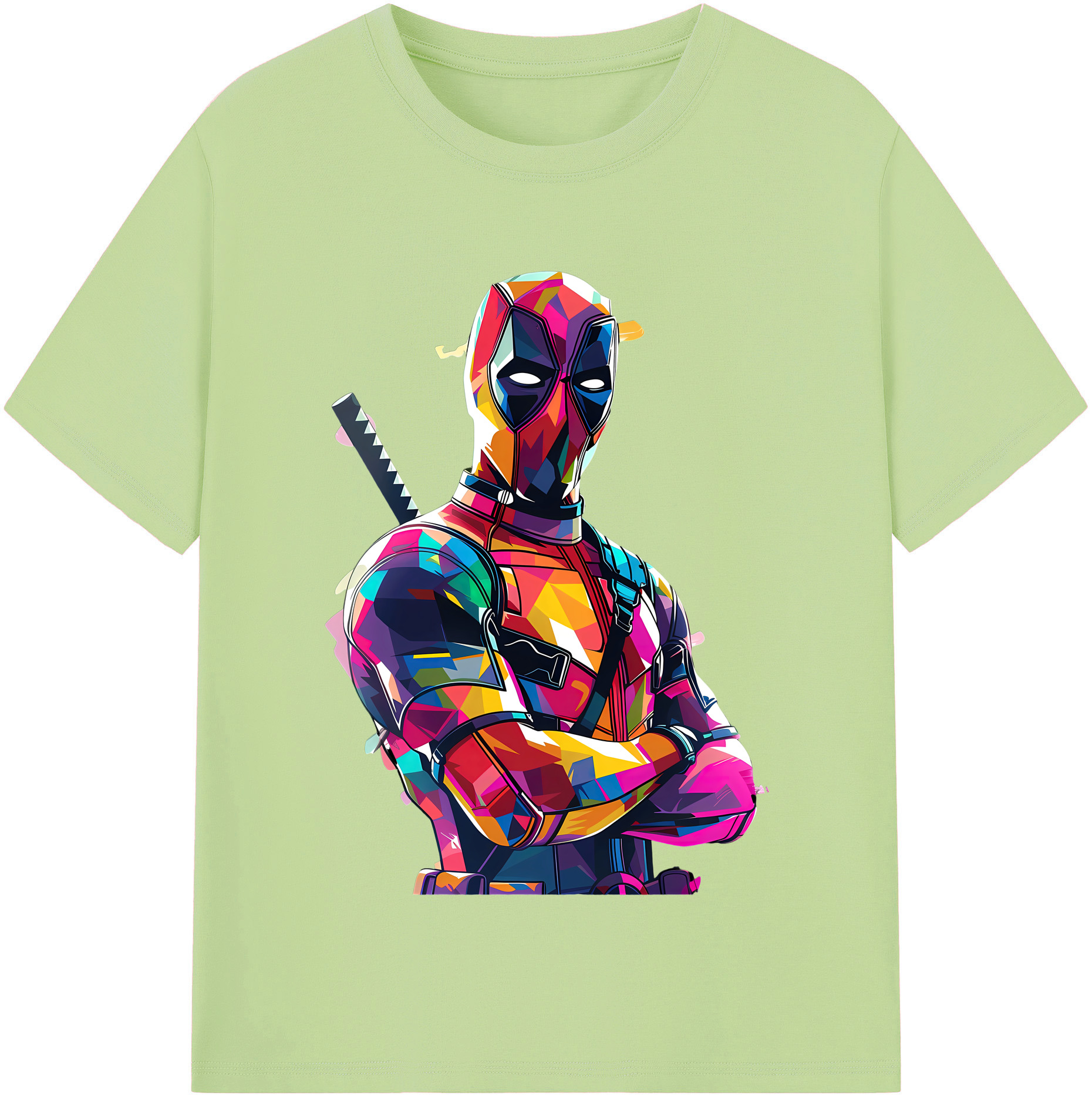 （画像用） Deadpool デッドプール 綿100％半袖Tシャツ（フロントプリント）